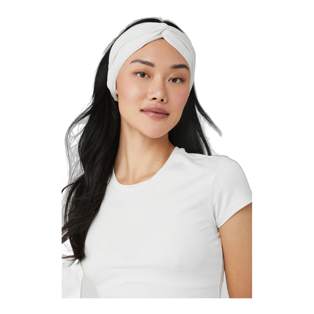 alo Alosoft Headband - White by Alo Yoga