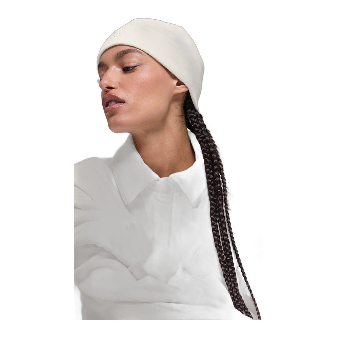alo Performance Fleece Beanie - Ivory/Ivory by Alo Yoga