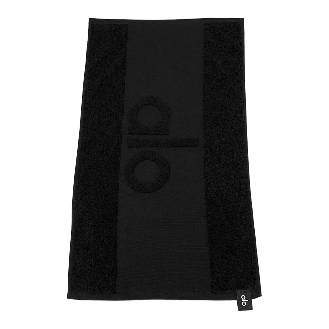 alo Keep It Cool Gym Towel - Black by Alo Yoga