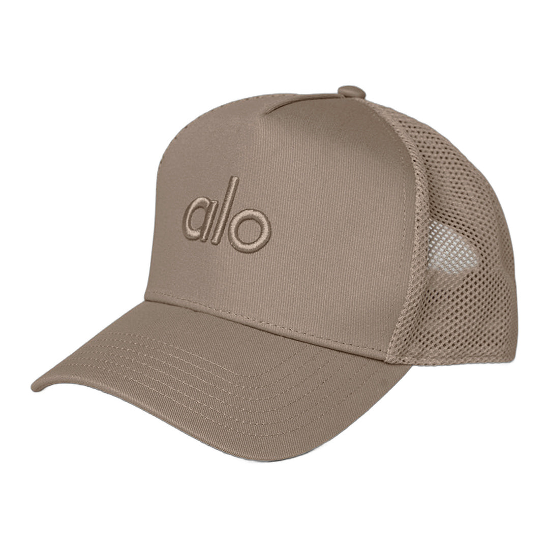 alo District Trucker Hat - Gravel by Alo Yoga