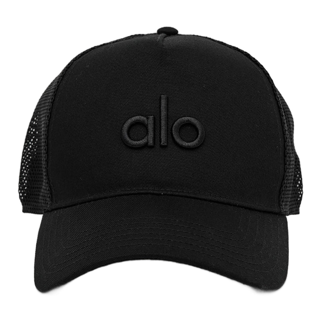 alo District Trucker Hat - Black by Alo Yoga