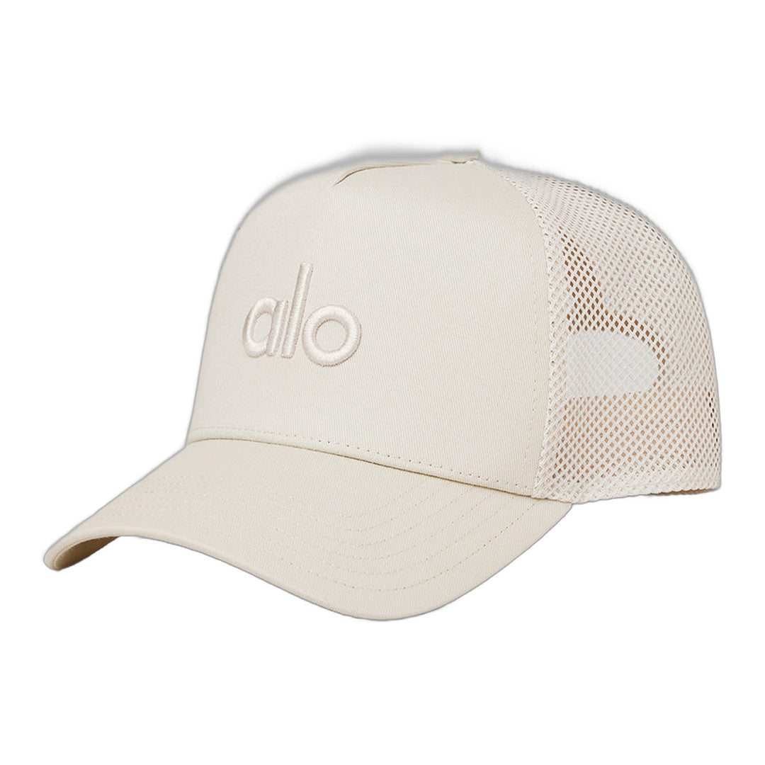 alo District Trucker Hat - Bone by Alo Yoga