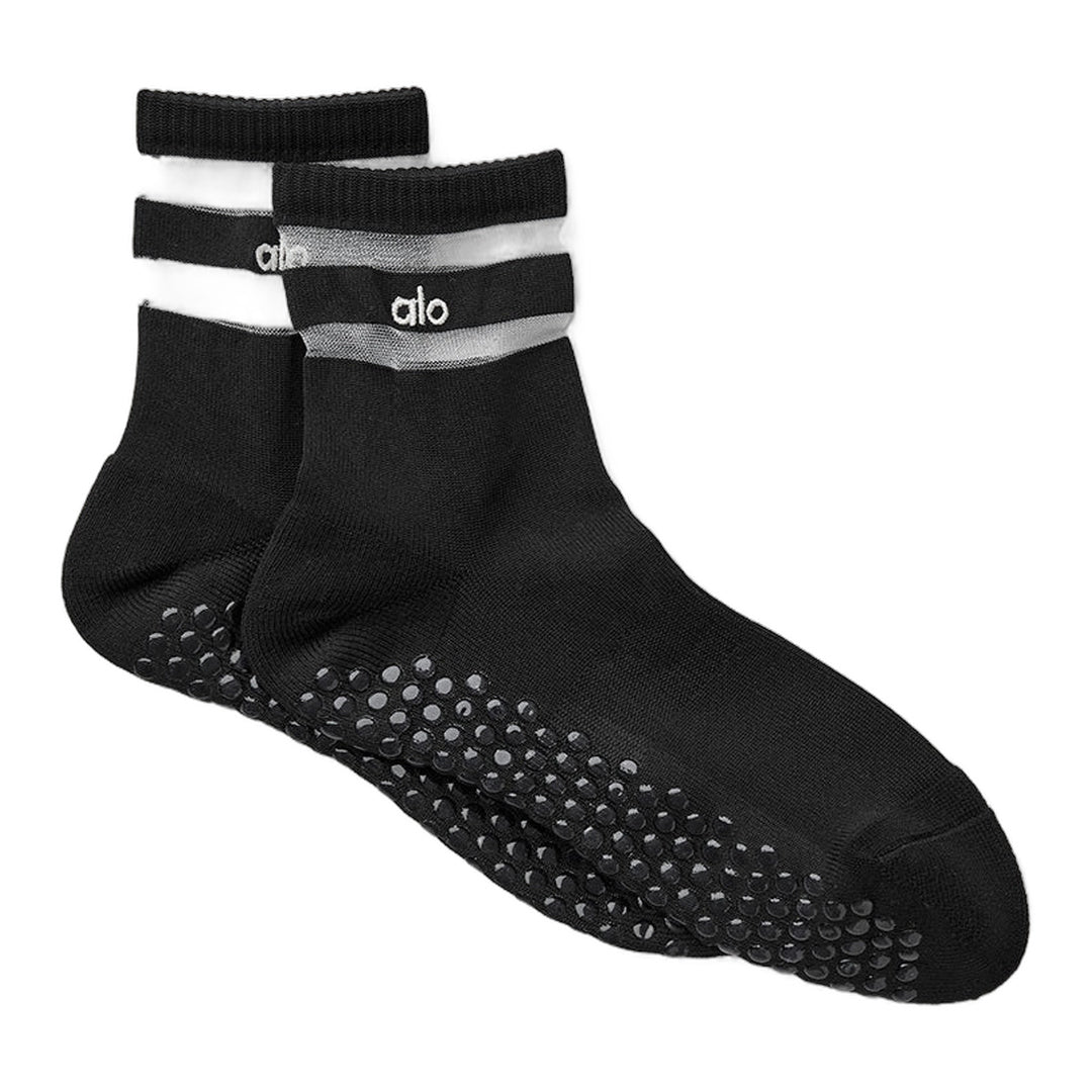 alo Women's Pulse Grip Sock - Black by Alo Yoga