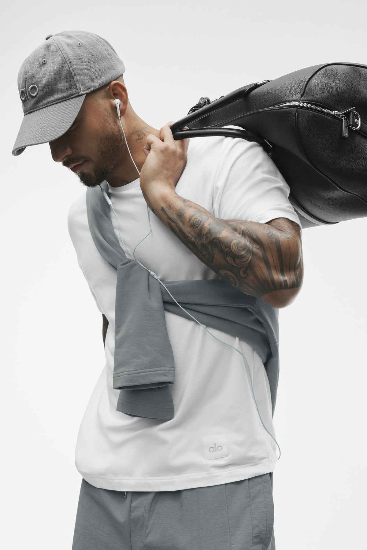 Alo Yoga Washed Off-Duty Cap in Monument Wash, product image 3 of 5