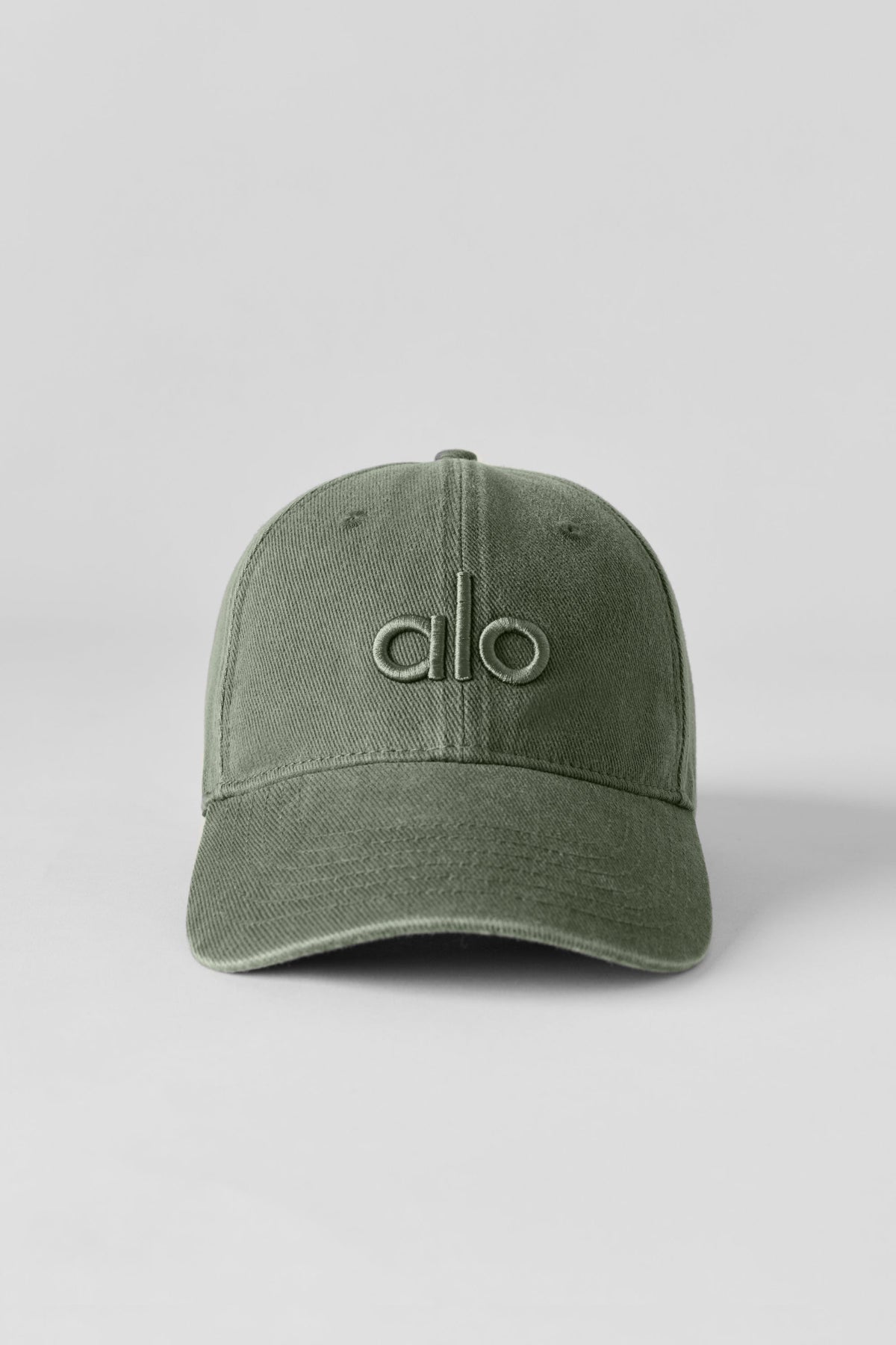 Alo Yoga Washed Off-Duty Cap in Bamboo Green Wash, product image 5 of 5