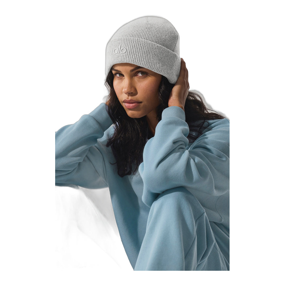 alo Notable Beanie - Athletic Heather Grey by Alo Yoga