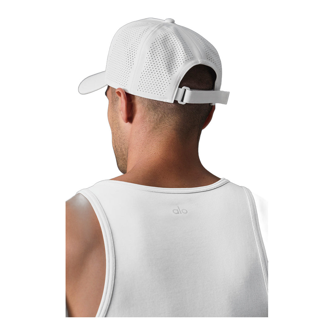 alo Performance District Trucker Hat - White by Alo Yoga