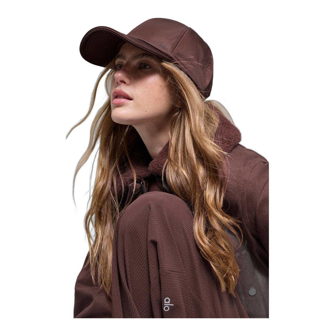 alo Satin Off-Duty Cap - Brownstone by Alo Yoga