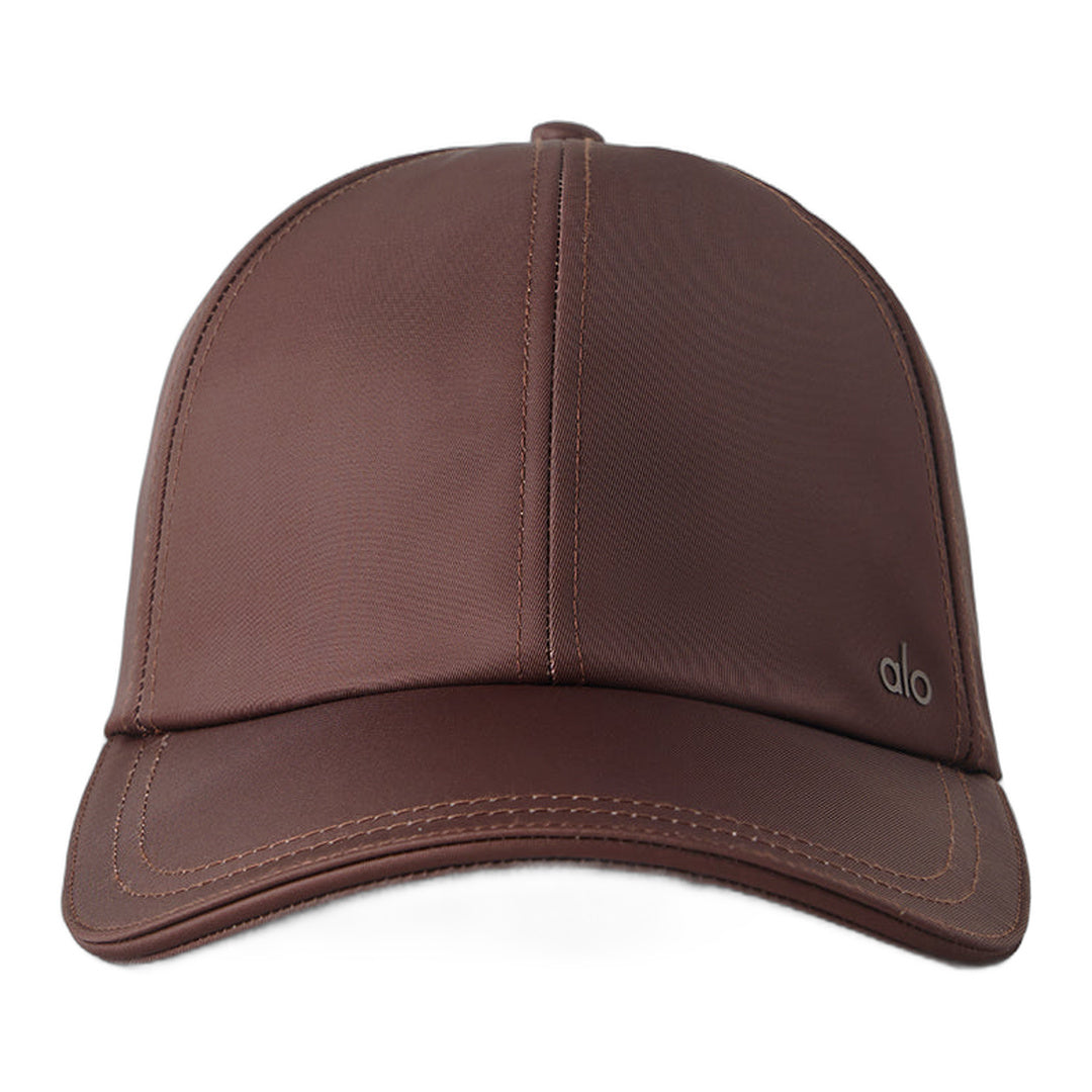 alo Satin Off-Duty Cap - Brownstone by Alo Yoga