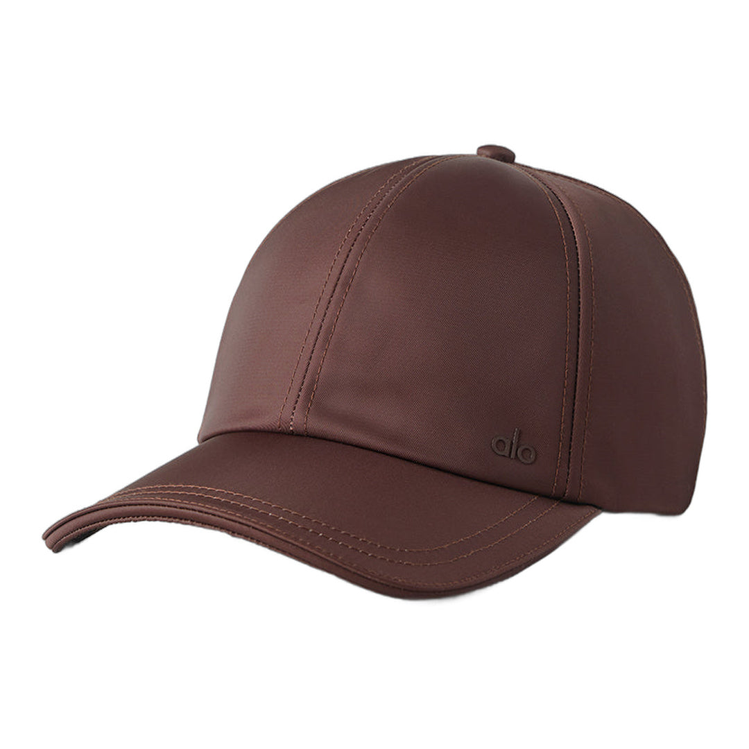 alo Satin Off-Duty Cap - Brownstone by Alo Yoga