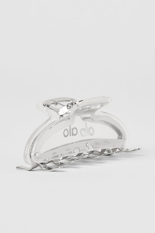Acrylic Illusion Claw Clip - Clear Acetate/Chrome (A0657U)