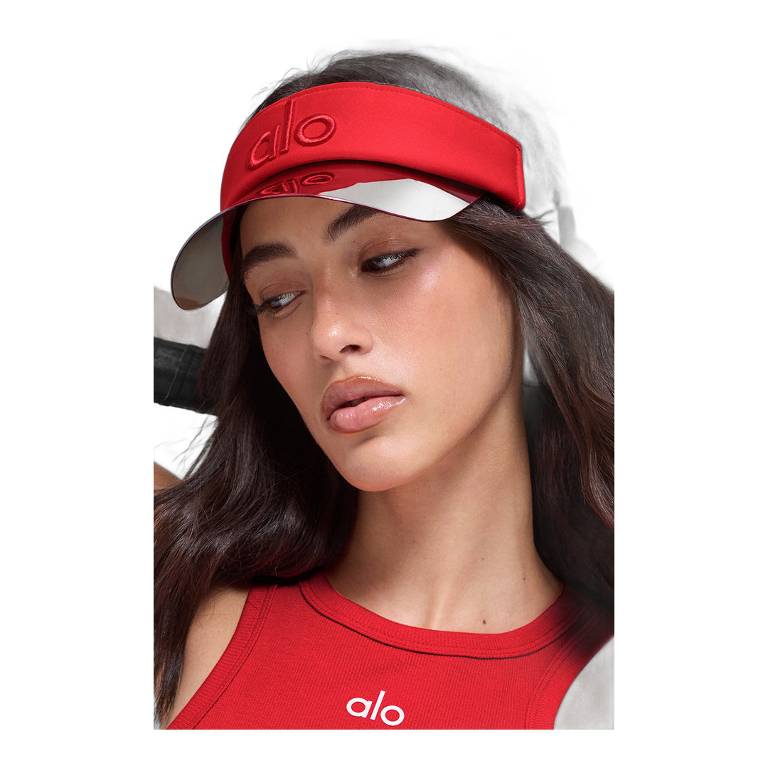 alo Airlift Solar Visor - Bright Red by Alo Yoga