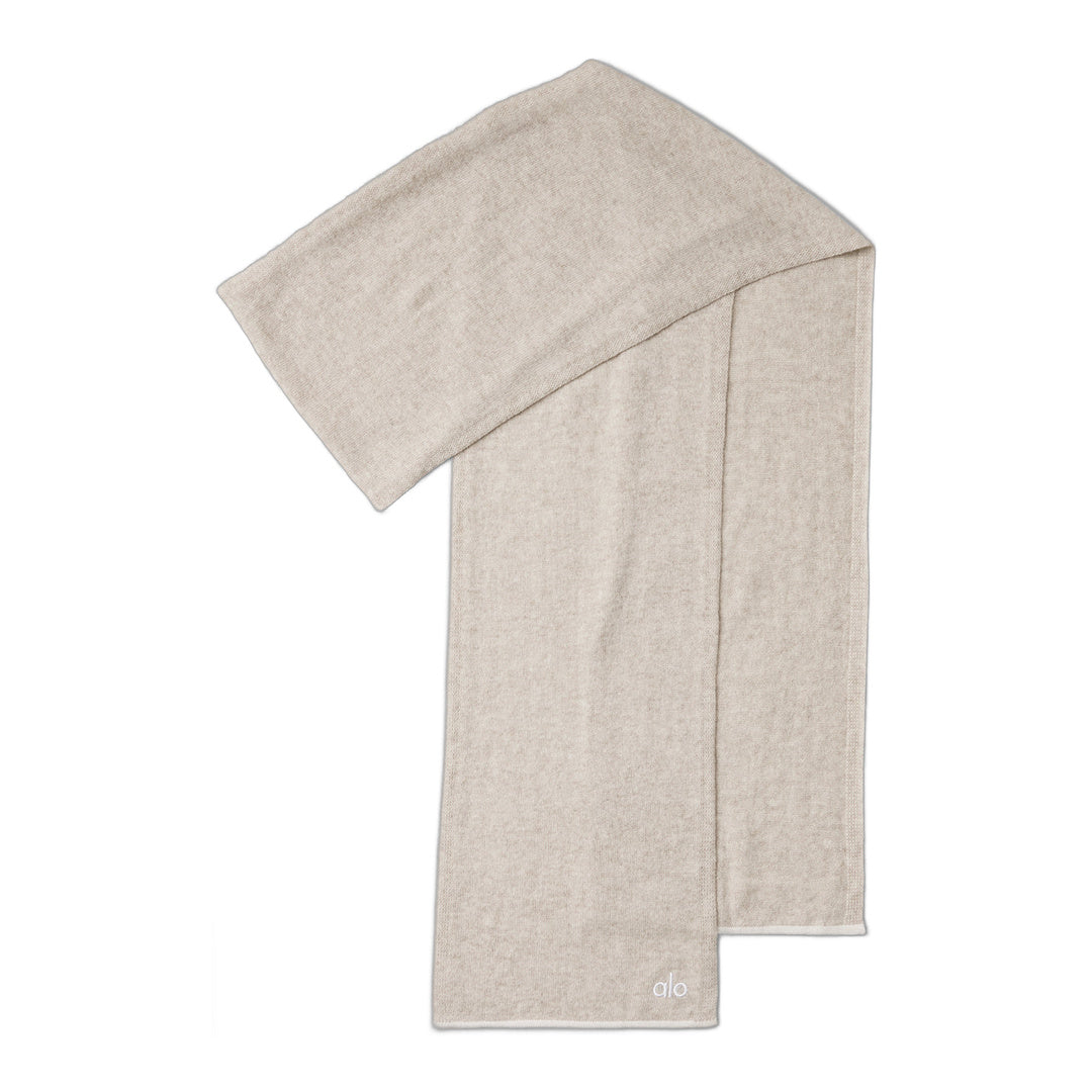 alo Cashmere Light Frosted Scarf - Winter Latte/Ivory by Alo Yoga