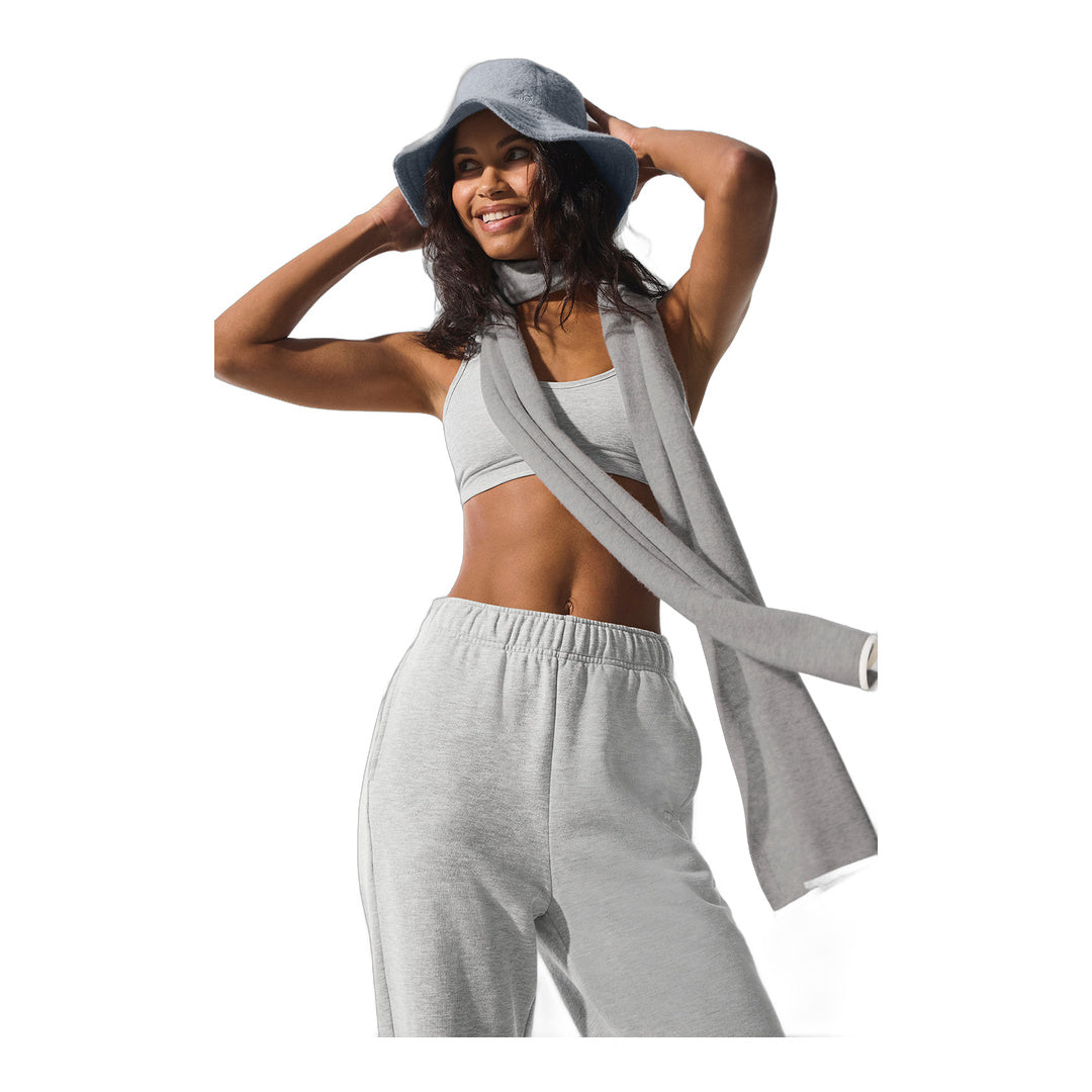 alo Cashmere Light Frosted Scarf - Light Heather Grey/Ivory by Alo Yoga