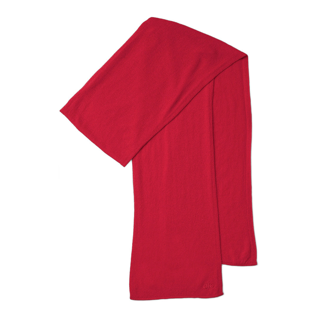 alo Cashmere Light Frosted Scarf - Red Ribbon by Alo Yoga