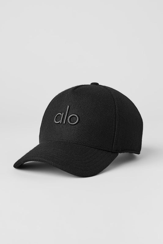 Wool Blend District Trucker Hat - Black (A0715U)