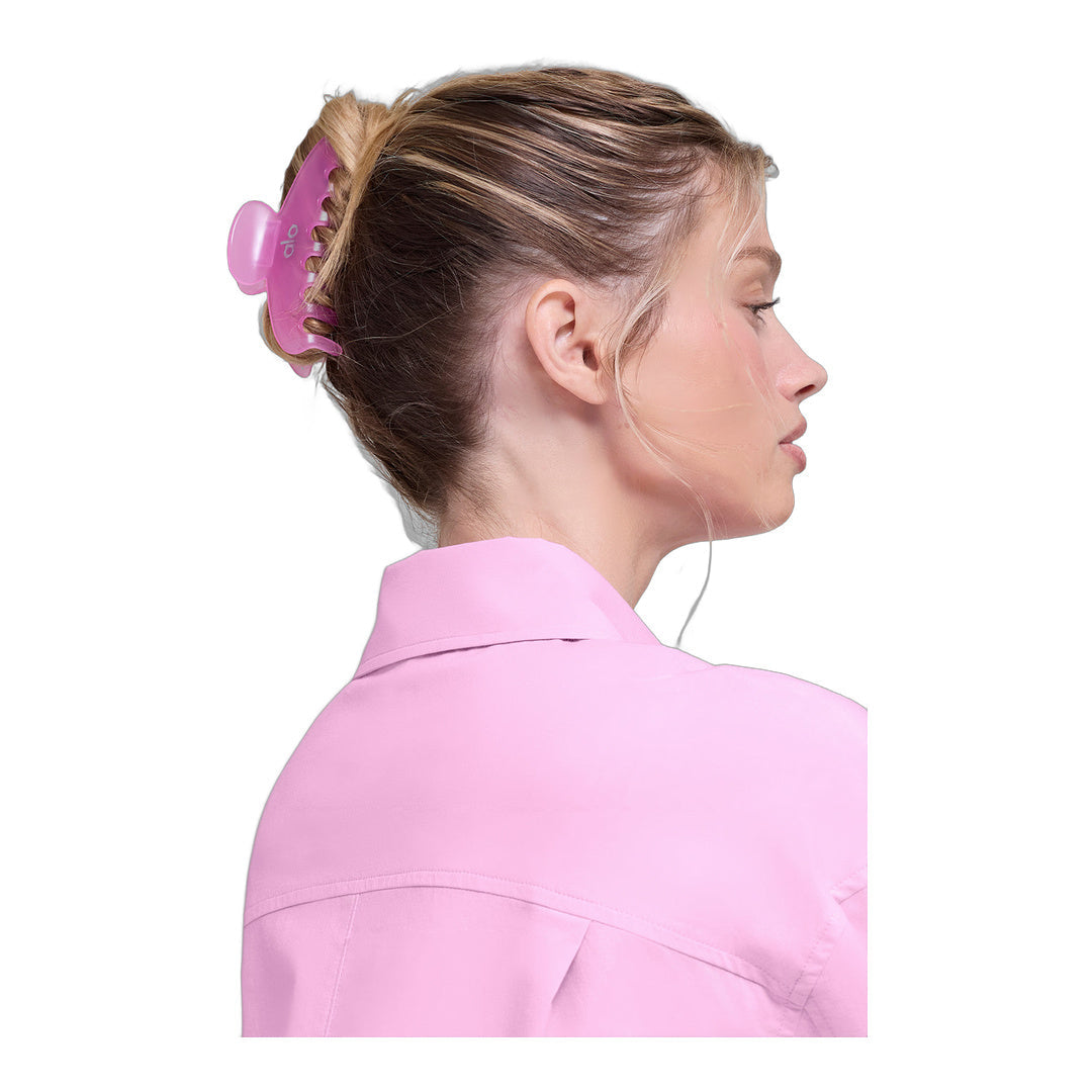 alo Effortless Claw Clip (2-Pack) - Candy Heart Pink/Bright Red by Alo Yoga