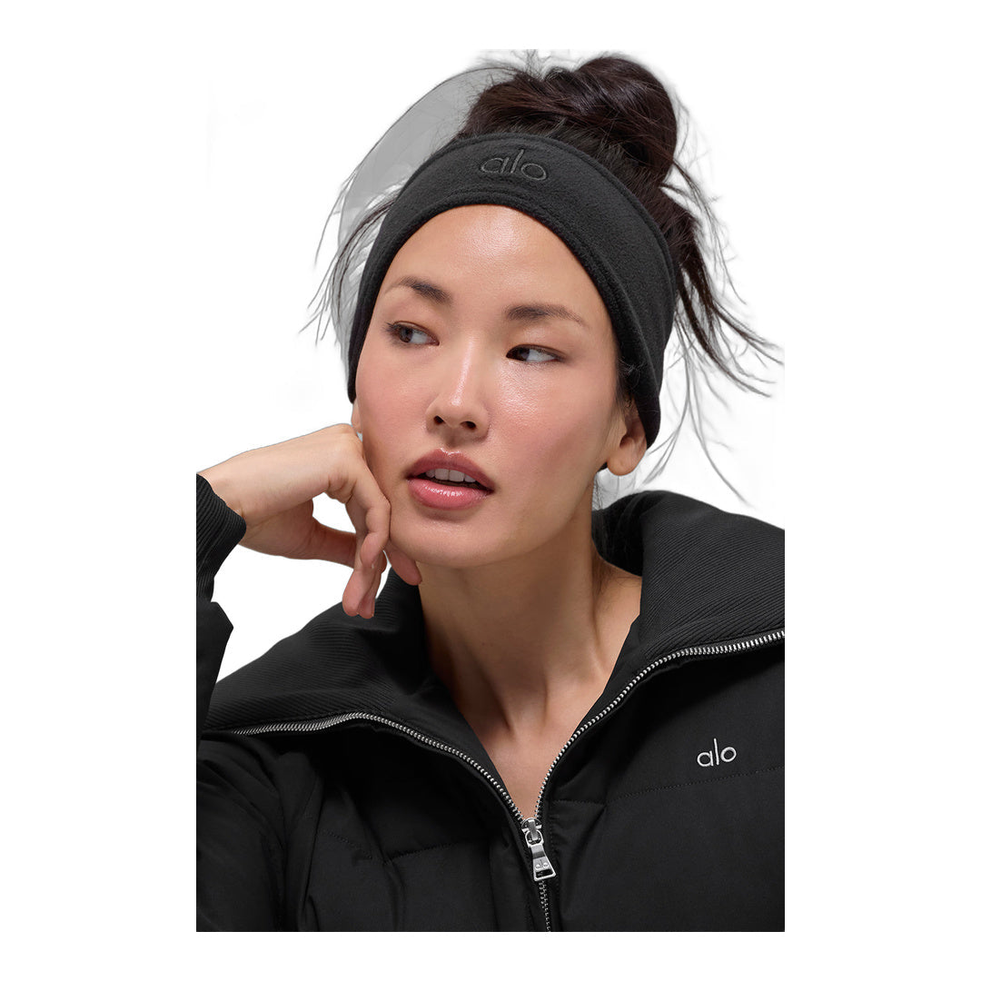 alo Polar Fleece Ear Warmer - Black by Alo Yoga