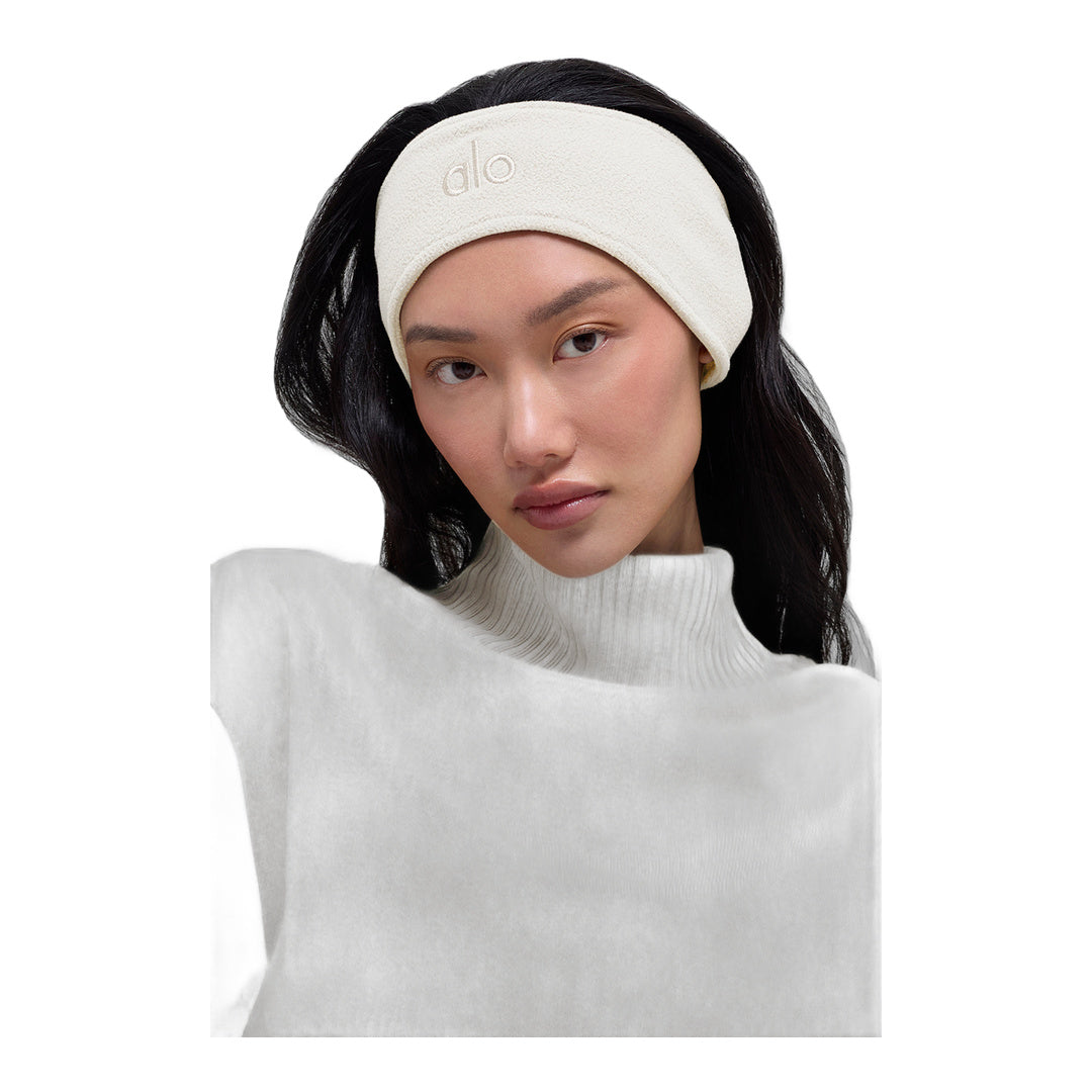 alo Polar Fleece Ear Warmer - Ivory by Alo Yoga