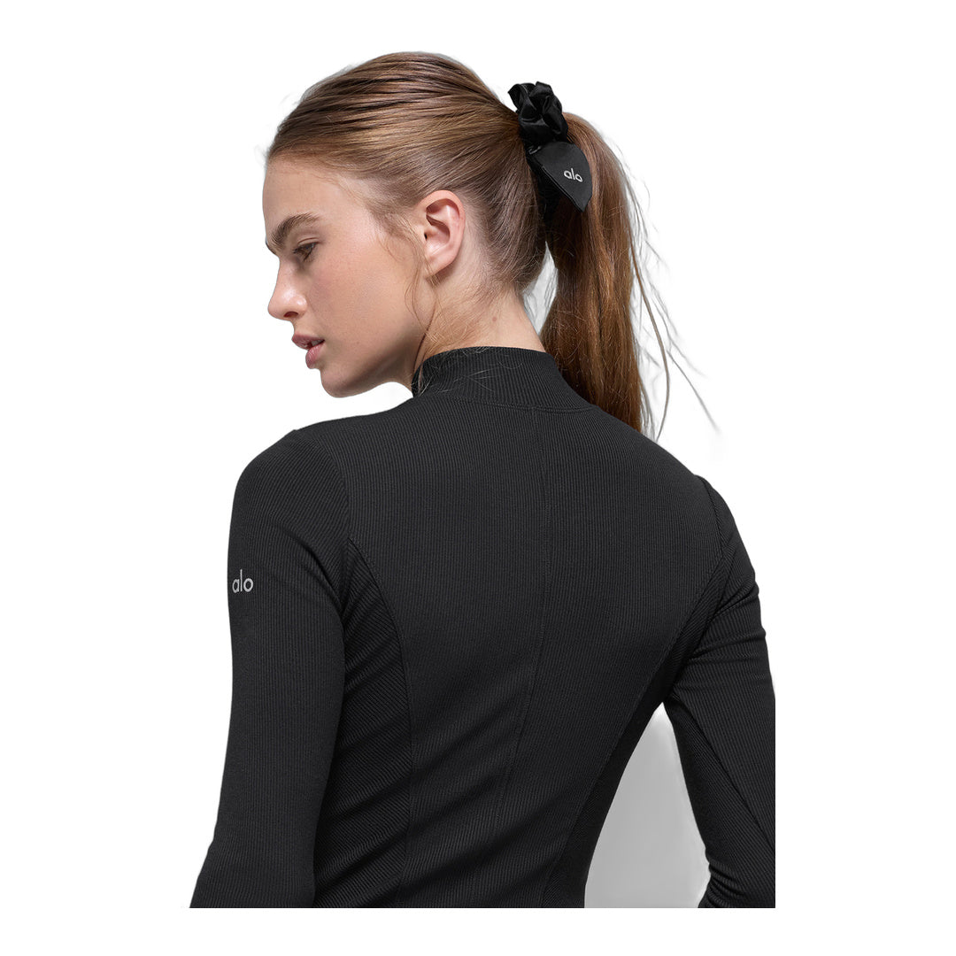 alo Airlift Rhythm Scrunchie - Black by Alo Yoga