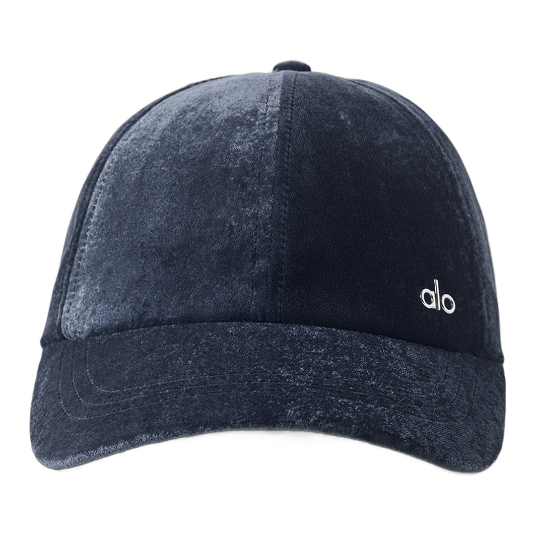alo Velvet Off-Duty Cap - Navy by Alo Yoga