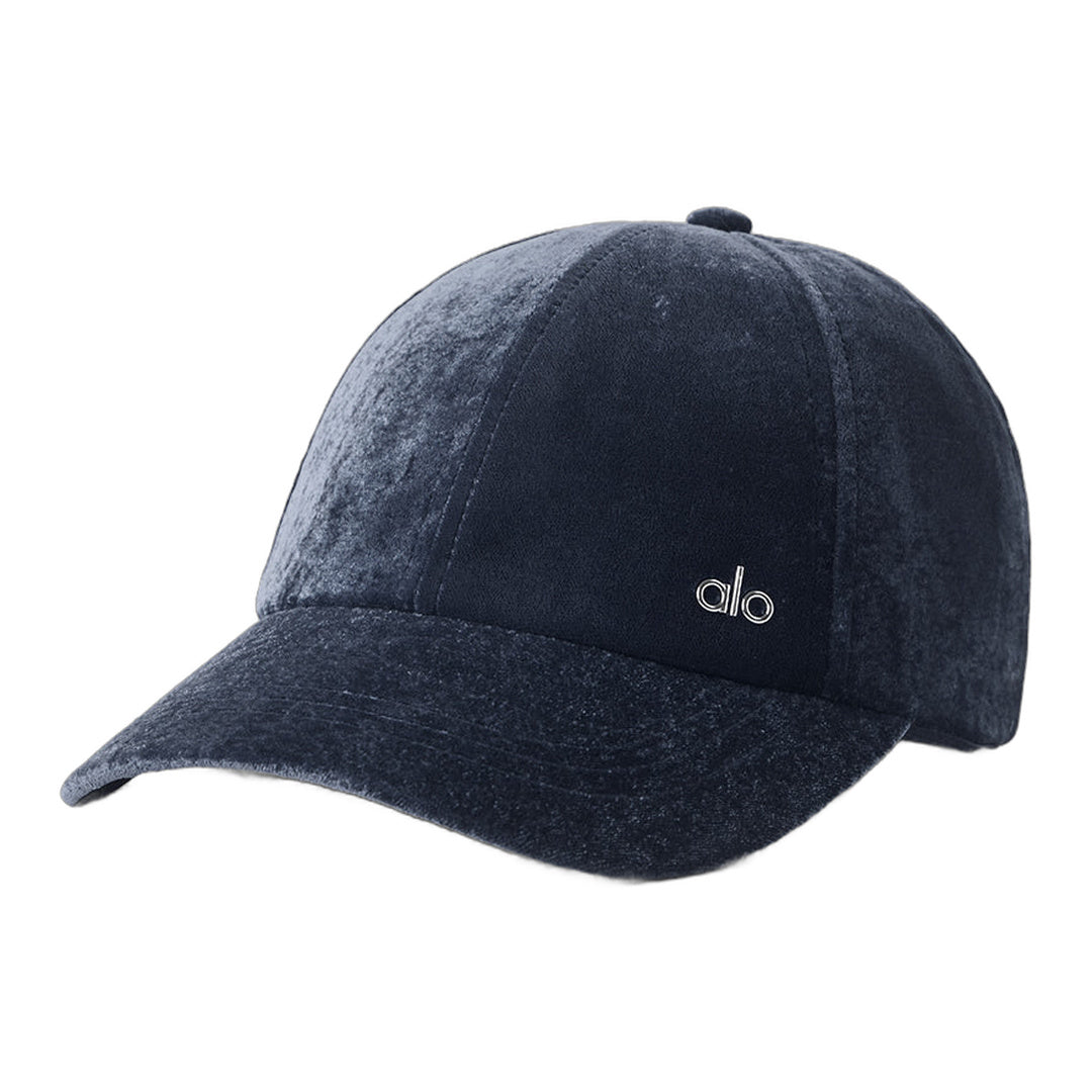 alo Velvet Off-Duty Cap - Navy by Alo Yoga