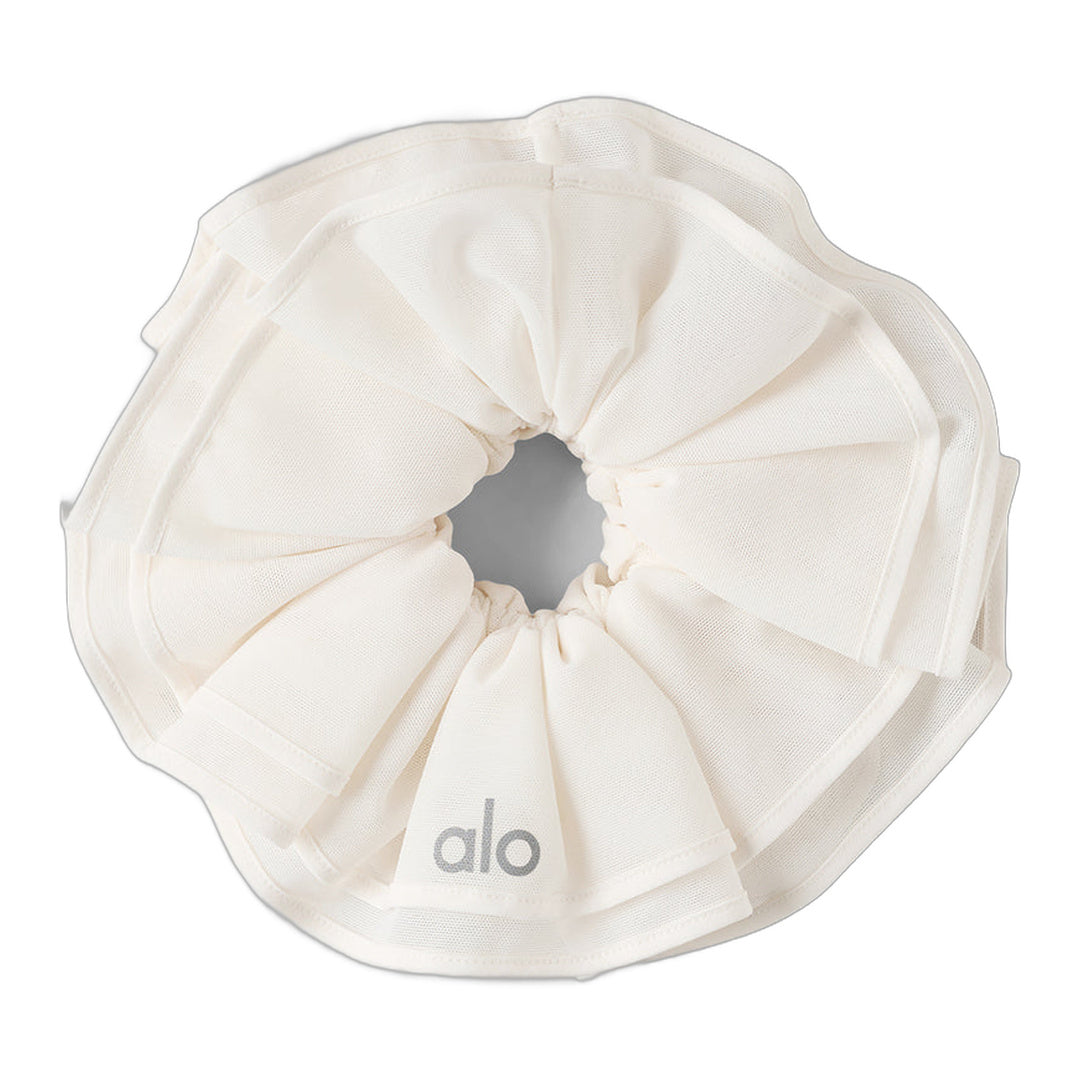 alo Mesh Sweet Nothing Oversize Scrunchie - Ivory by Alo Yoga