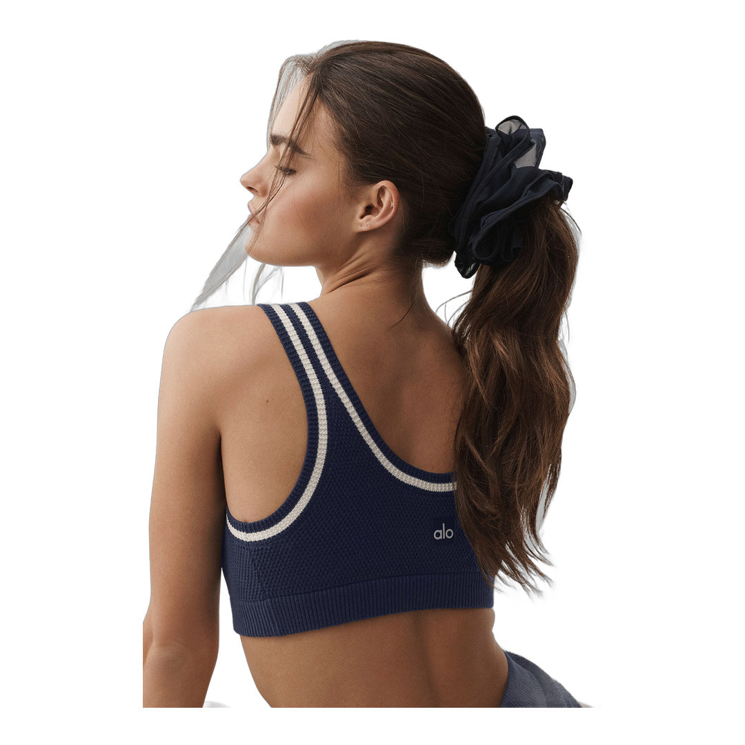 alo Mesh Sweet Nothing Oversize Scrunchie - Navy by Alo Yoga