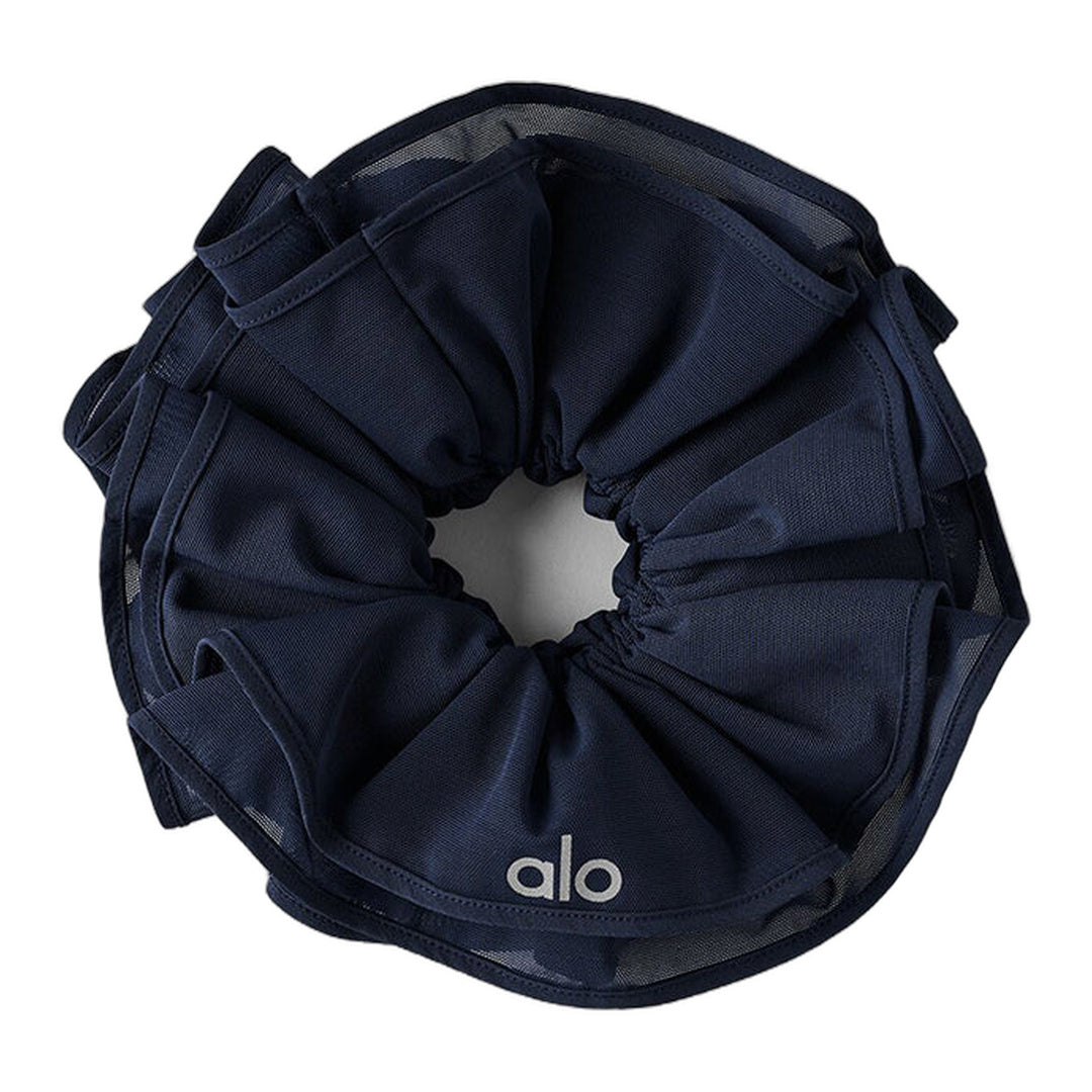 alo Mesh Sweet Nothing Oversize Scrunchie - Navy by Alo Yoga