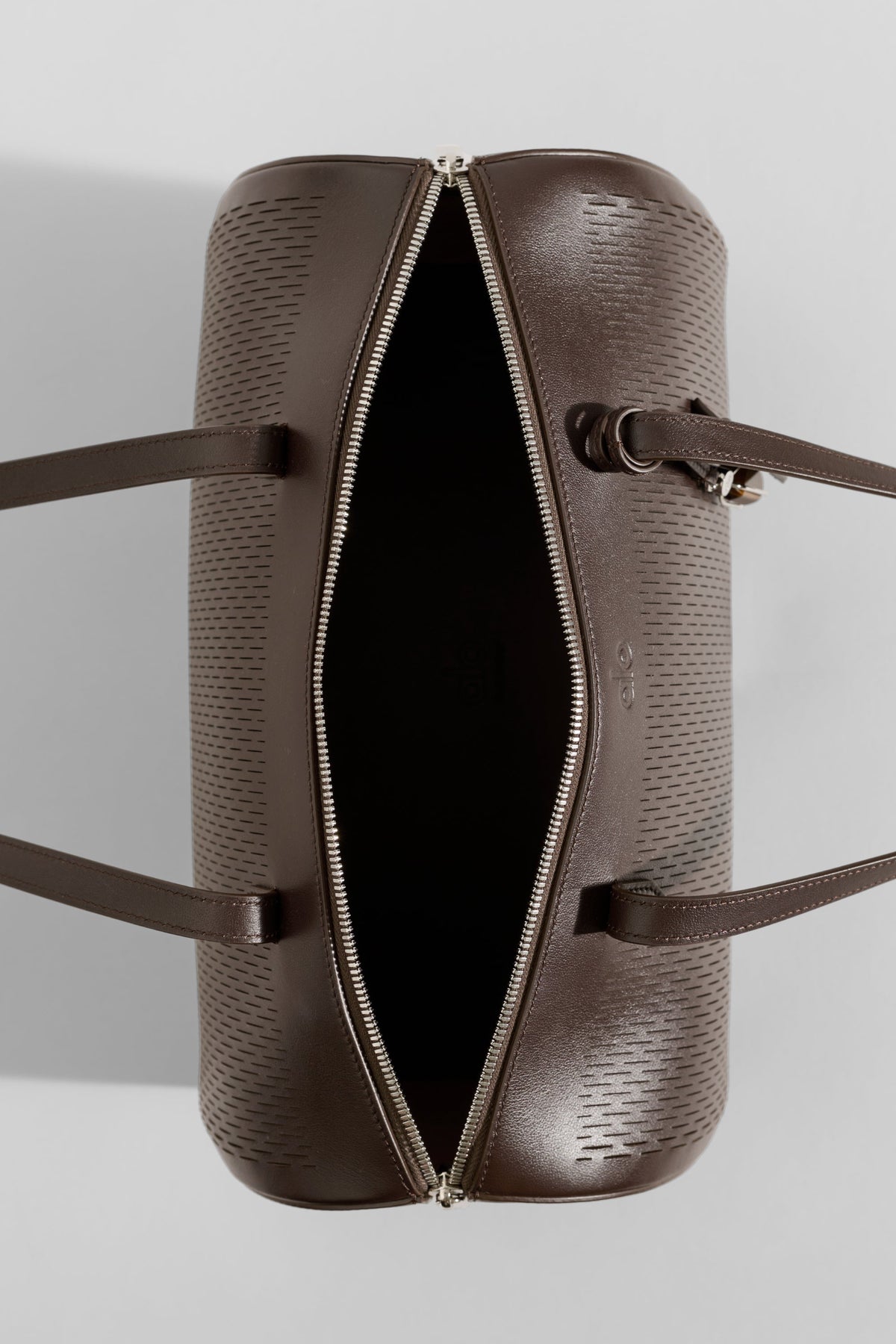 Alo Yoga Leather Mesh Shoulder Voyage in Espresso Leather Mesh, product image 4 of 8