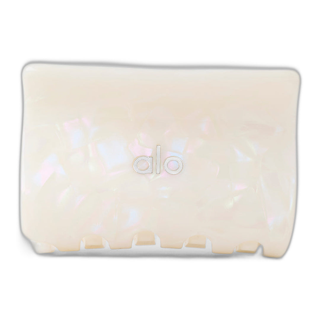 alo Effortless Claw Clip - White Pearl by Alo Yoga