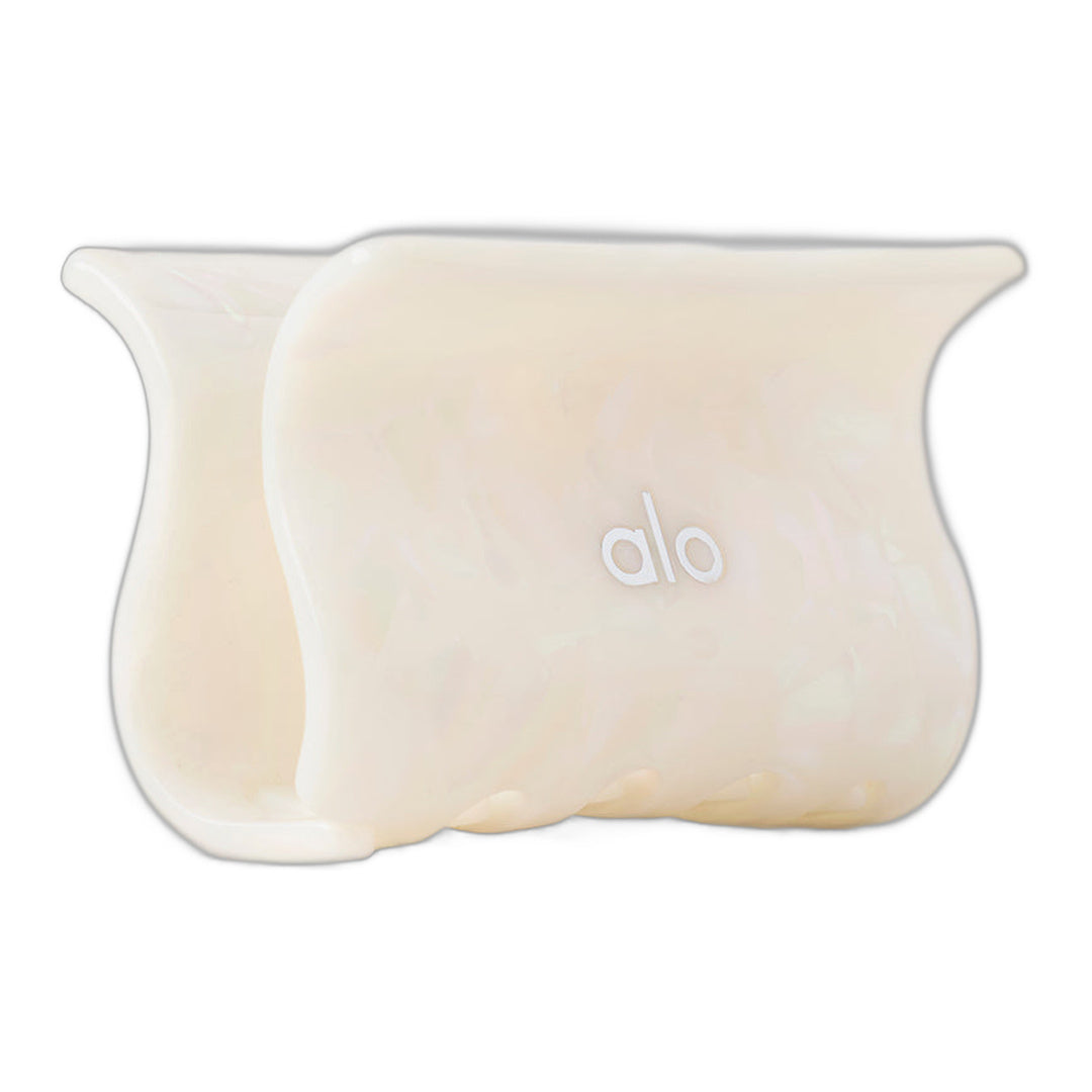 alo Effortless Claw Clip - White Pearl by Alo Yoga