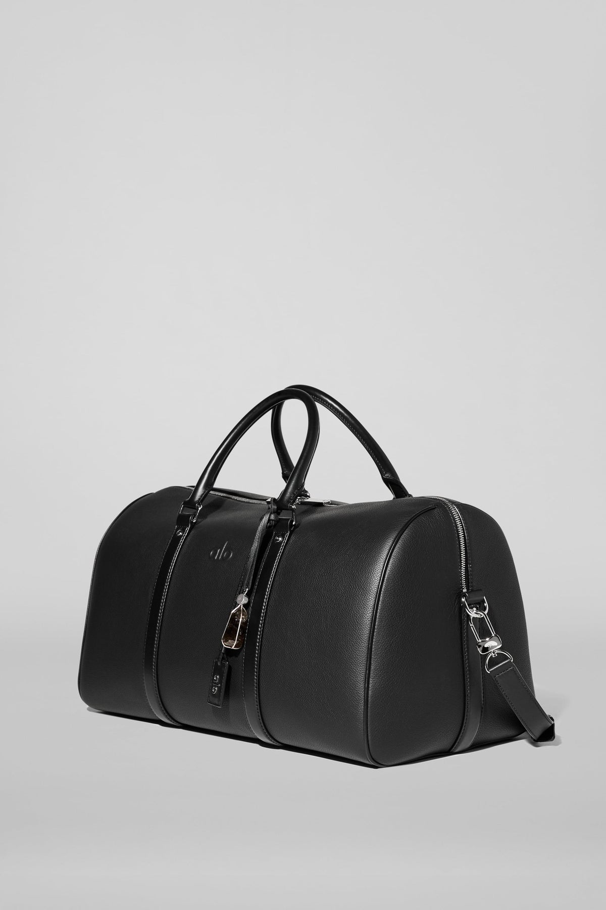 Alo Yoga Voyage Duffle in Black Leather, product image 3 of 8