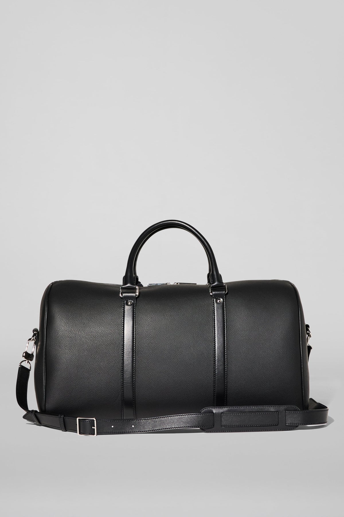 Alo Yoga Voyage Duffle in Black Leather, product image 2 of 8