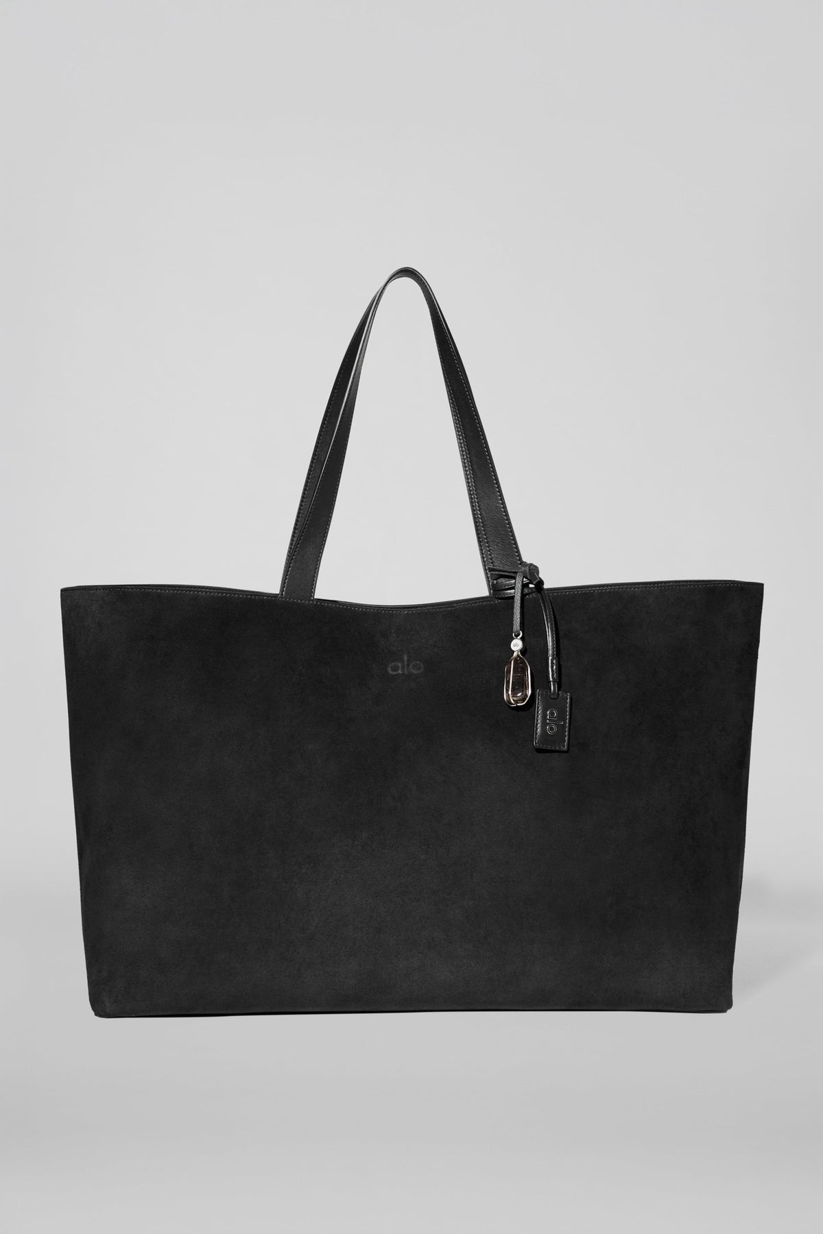 Alo Yoga Tranquility Tote in Black Suede