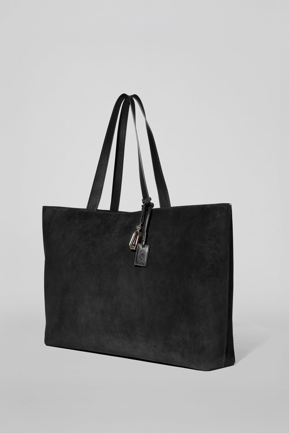 Alo Yoga Tranquility Tote in Black Suede, product image 3 of 8