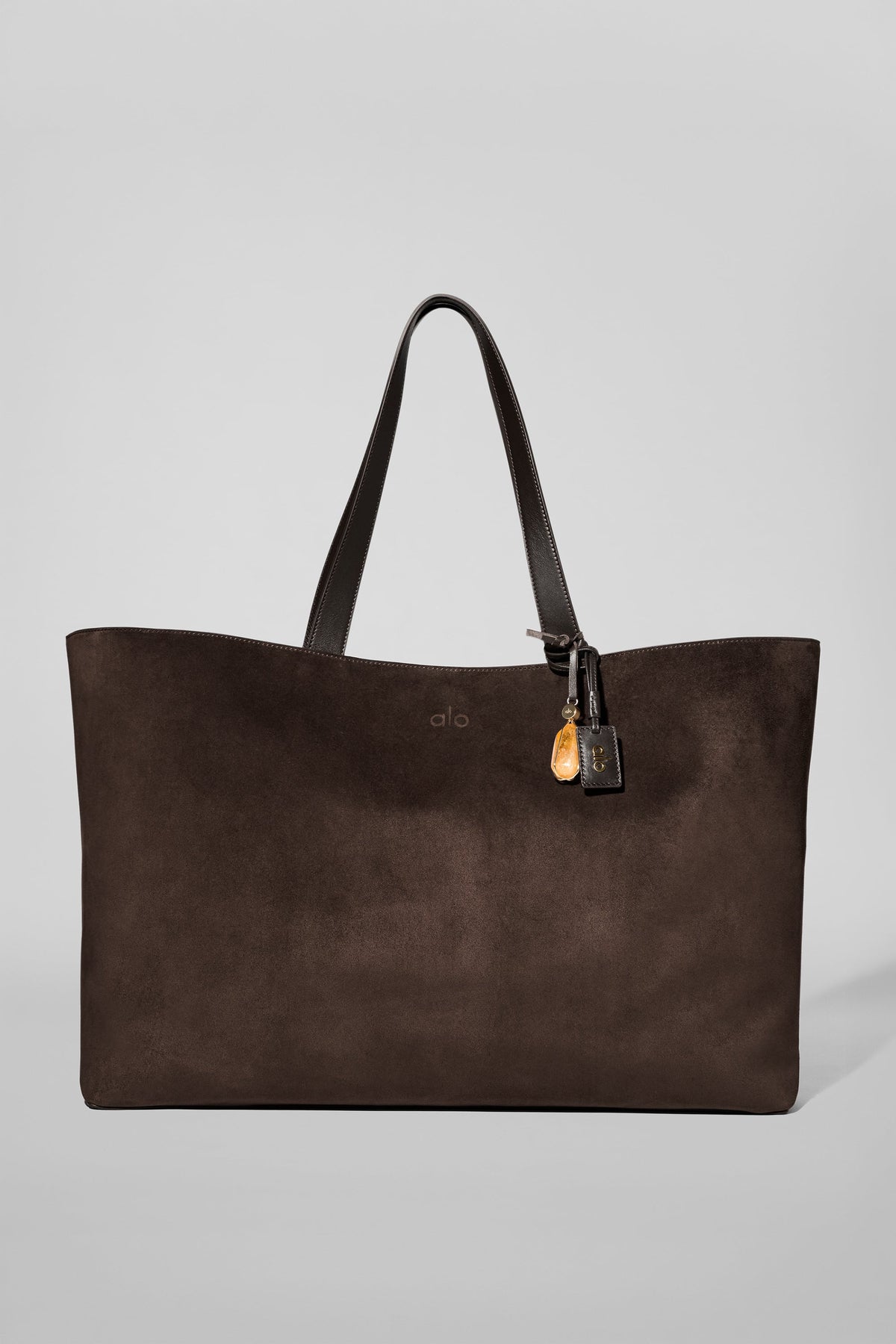 Alo Yoga Tranquility Tote in Espresso Suede