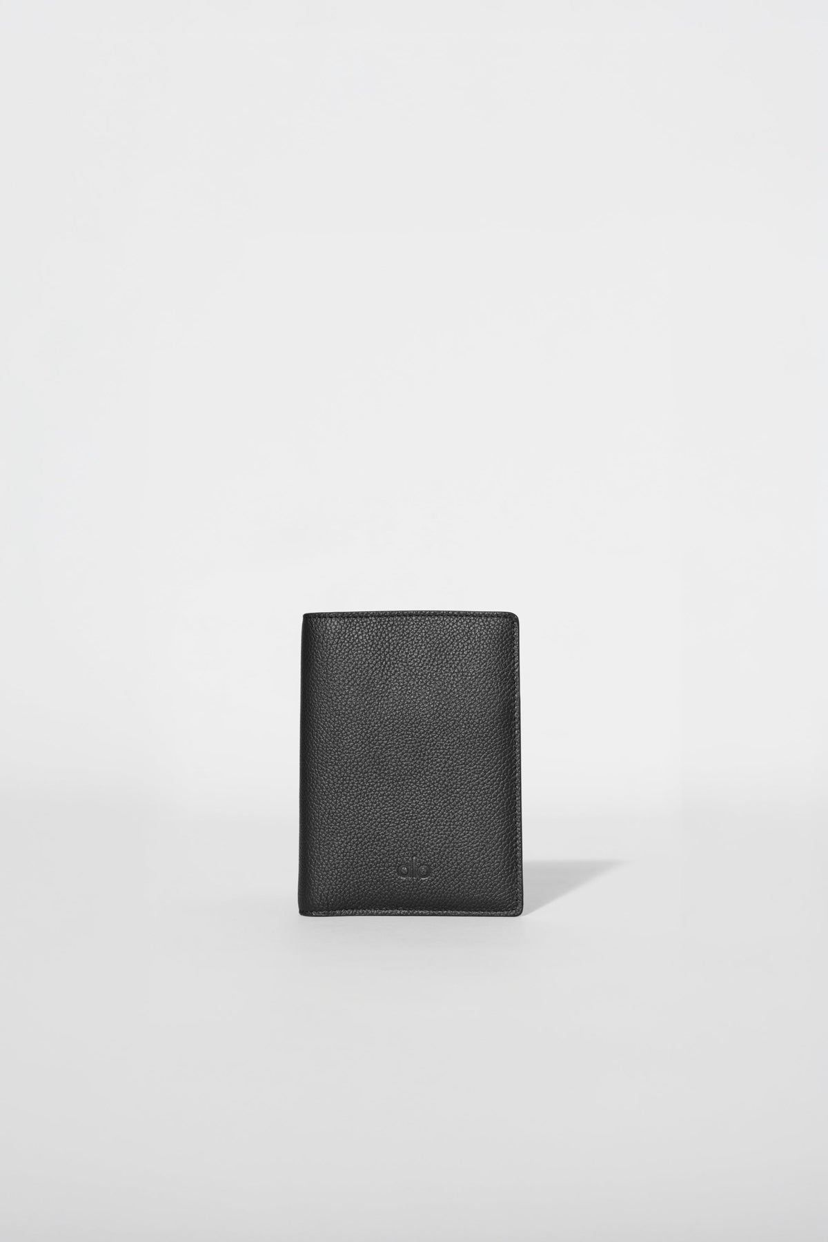 Alo Yoga Passport Cover in Black Leather