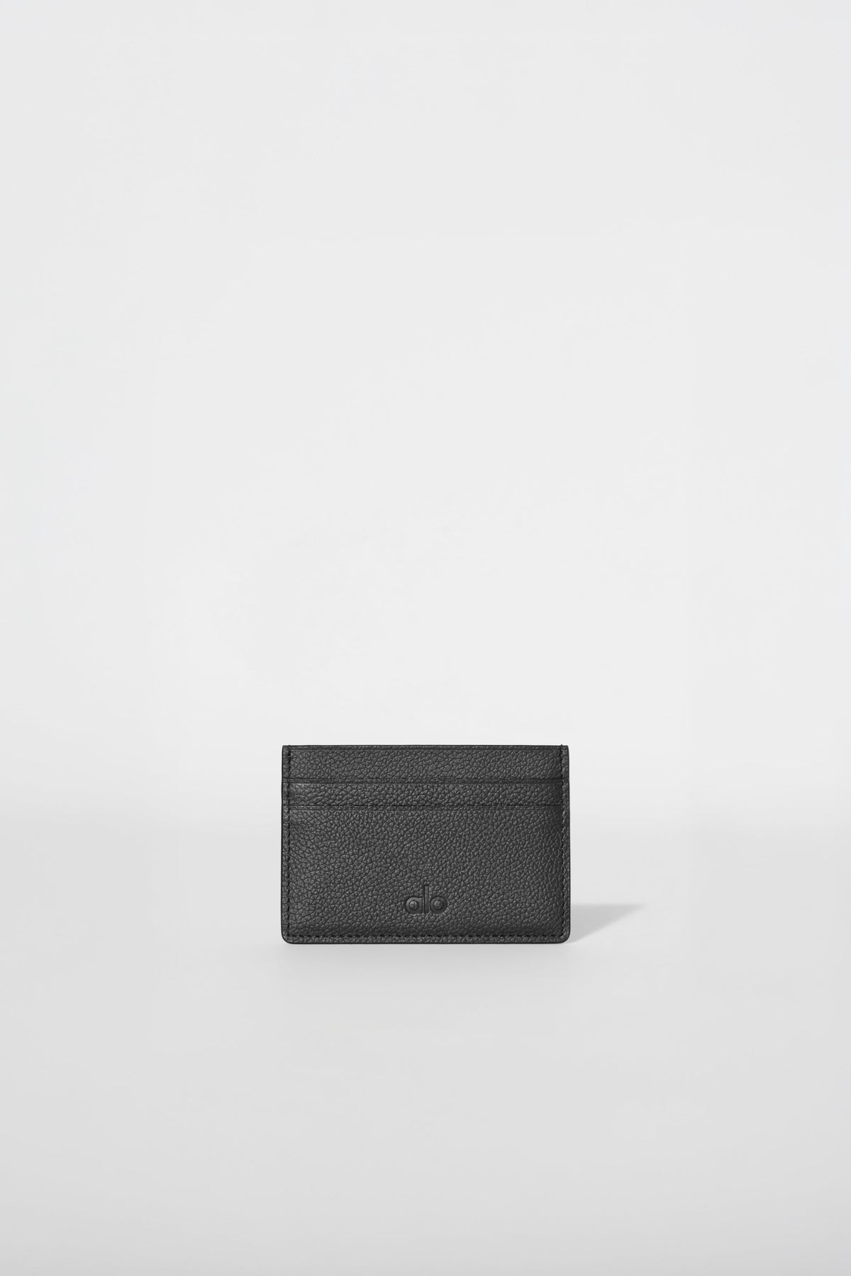 Alo Yoga Card Holder in Black Leather