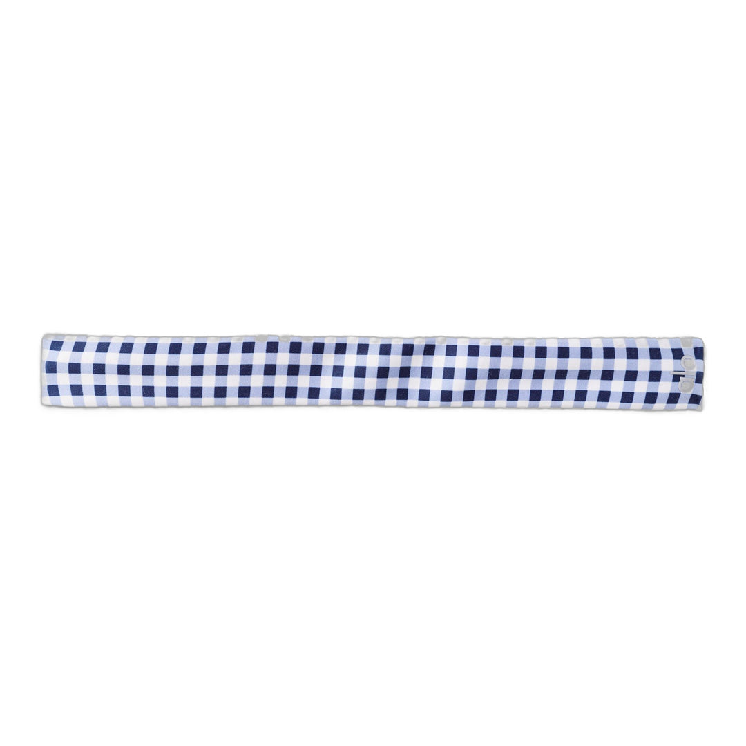 alo Gingham Airlift So Smooth Headband - Navy Gingham by Alo Yoga