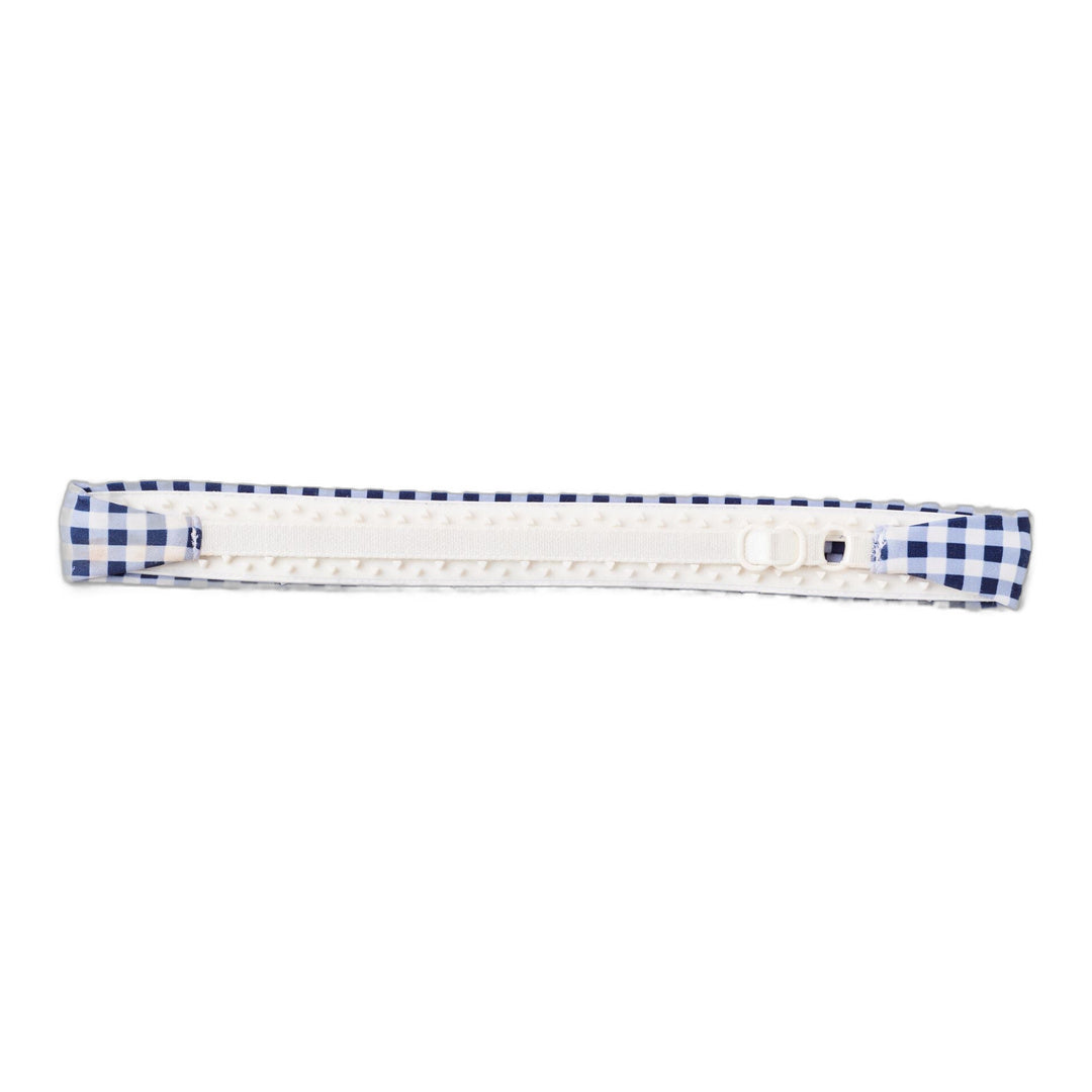 alo Gingham Airlift So Smooth Headband - Navy Gingham by Alo Yoga