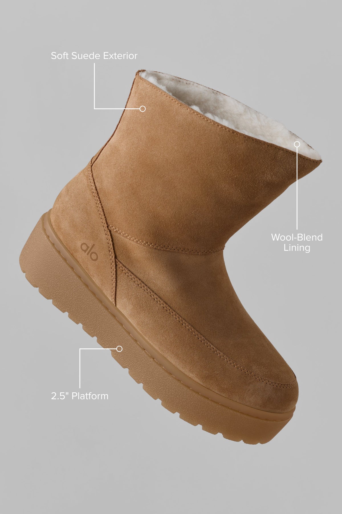 Alo Yoga Malibu Boot in Rich Chestnut, product image 2 of 7