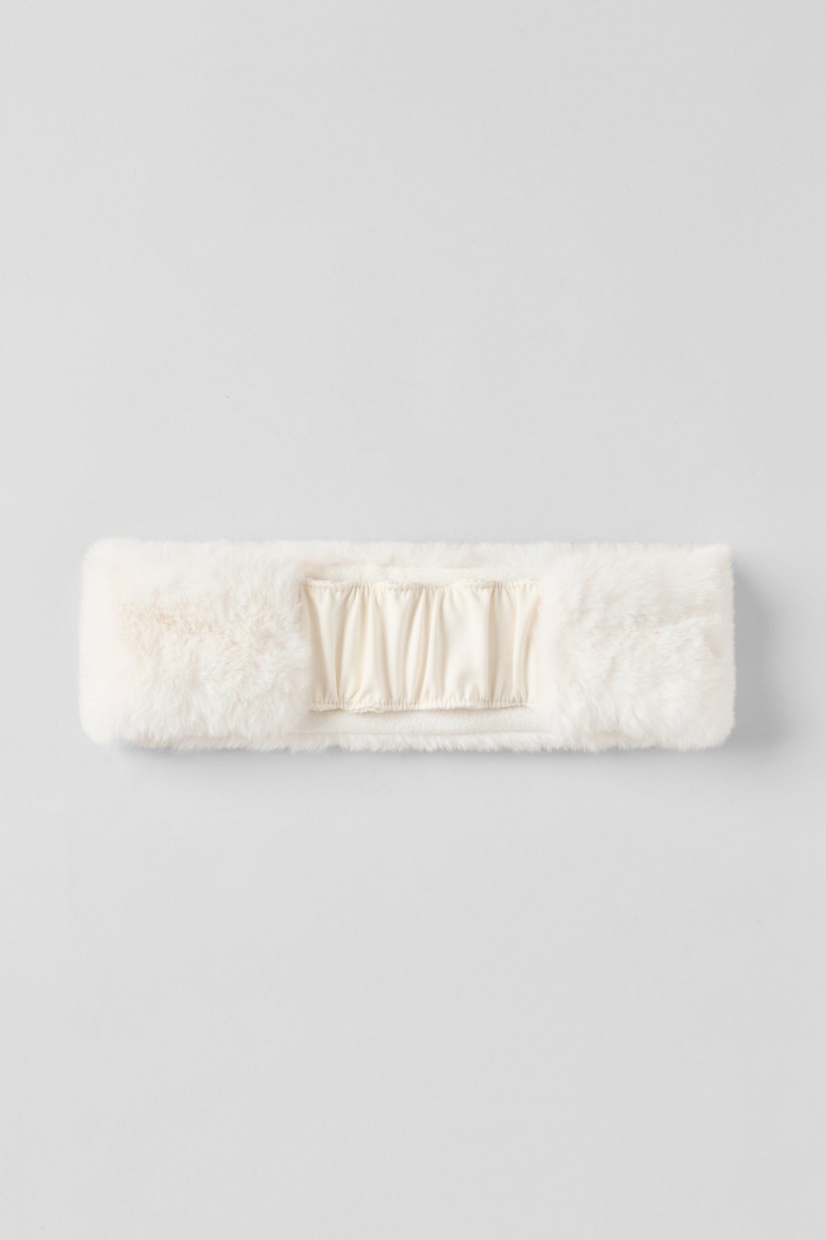 Alo Yoga Amore Faux Fur Earwarmer in Ivory, product image 2 of 3