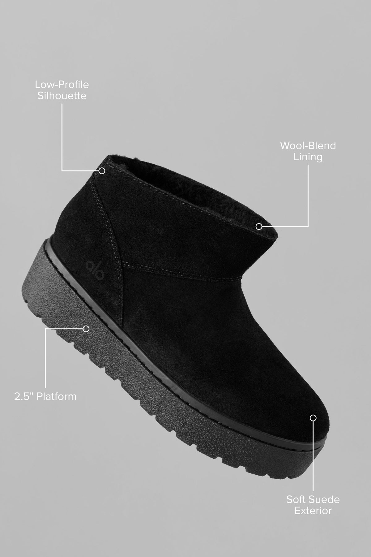 Alo Yoga Malibu Low Boot in Black, product image 2 of 7