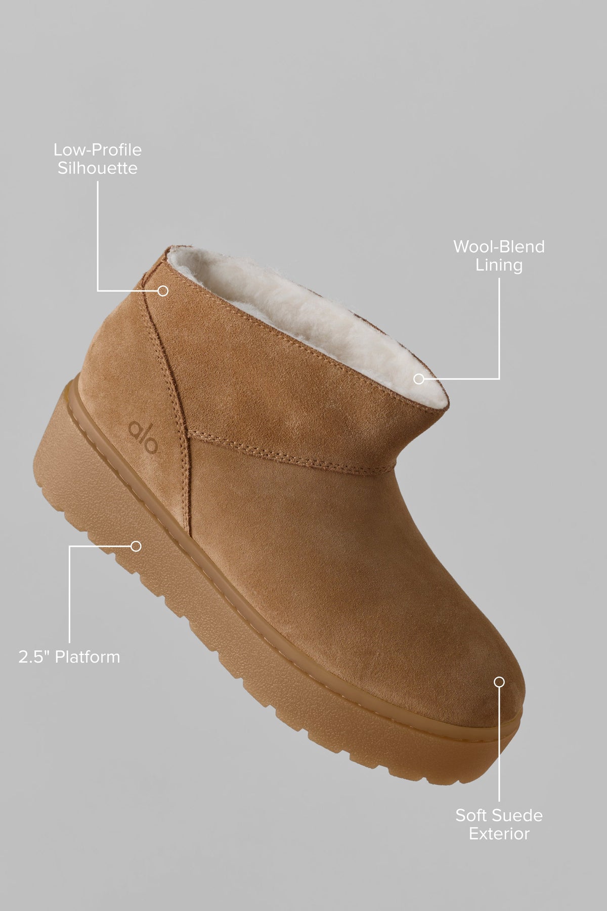 Alo Yoga Malibu Low Boot in Rich Chestnut, product image 2 of 7