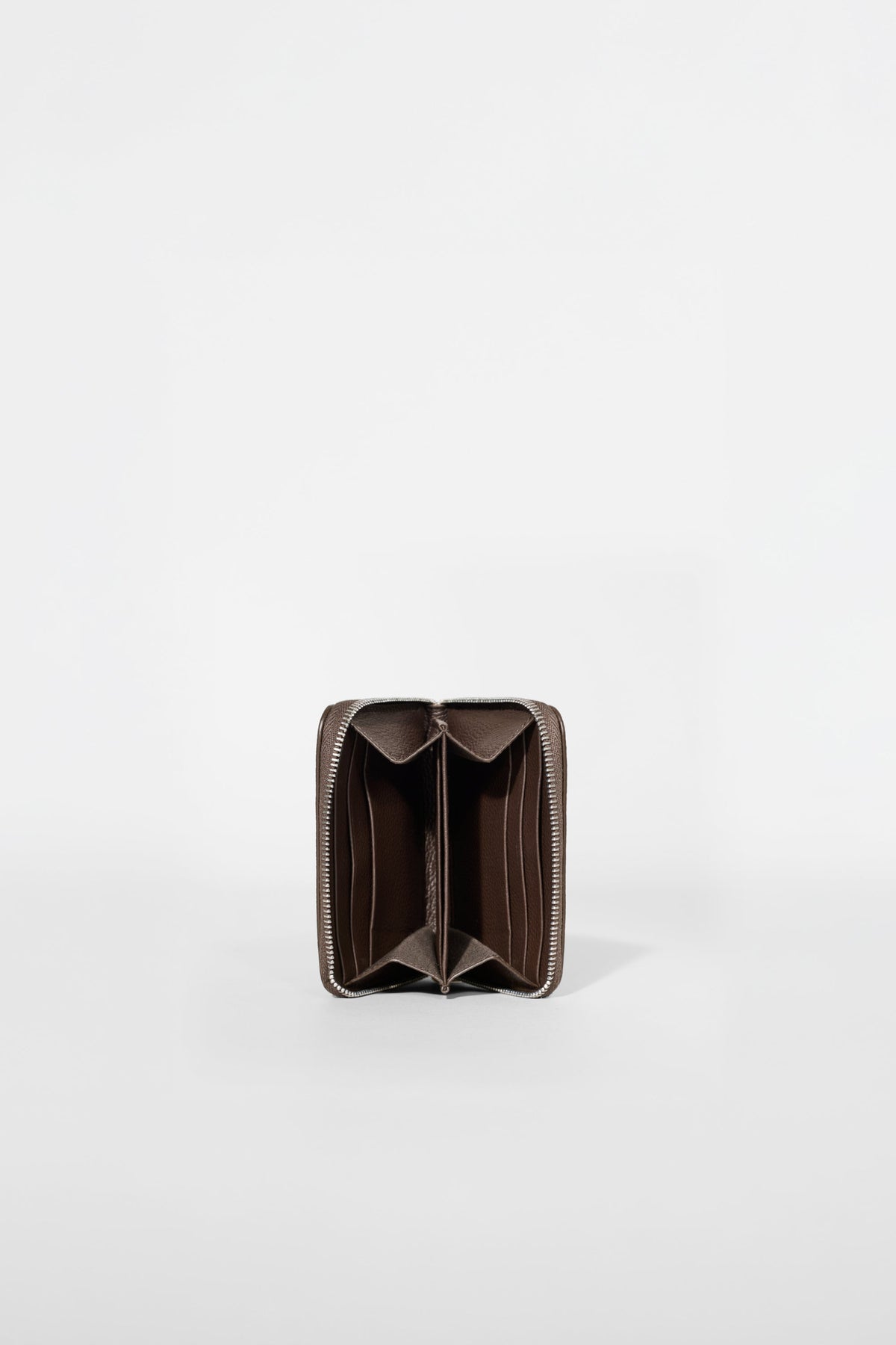 Alo Yoga Zip Around Wallet in Espresso Leather, product image 2 of 3