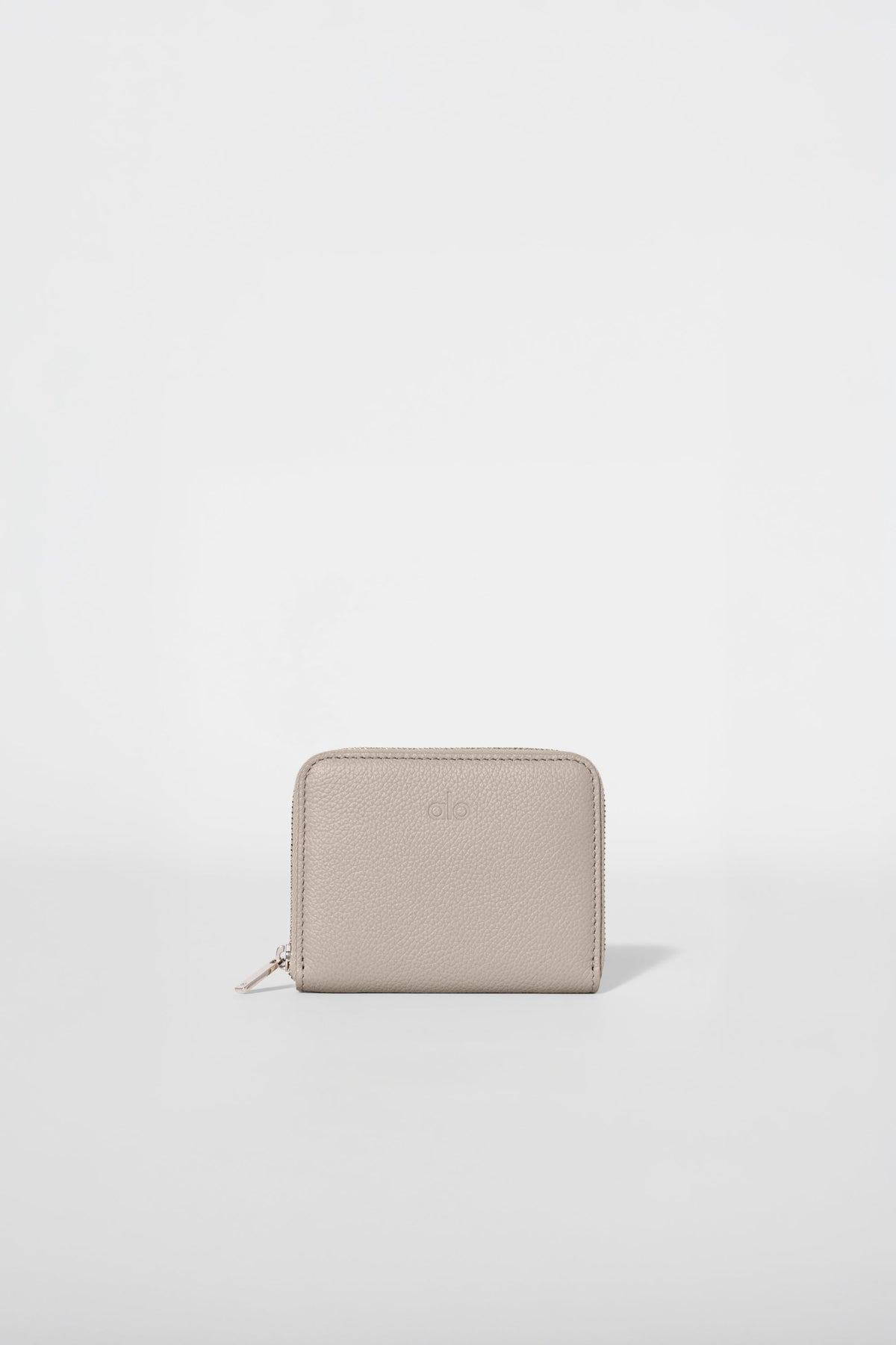Alo Yoga Zip Around Wallet in Gravel Leather