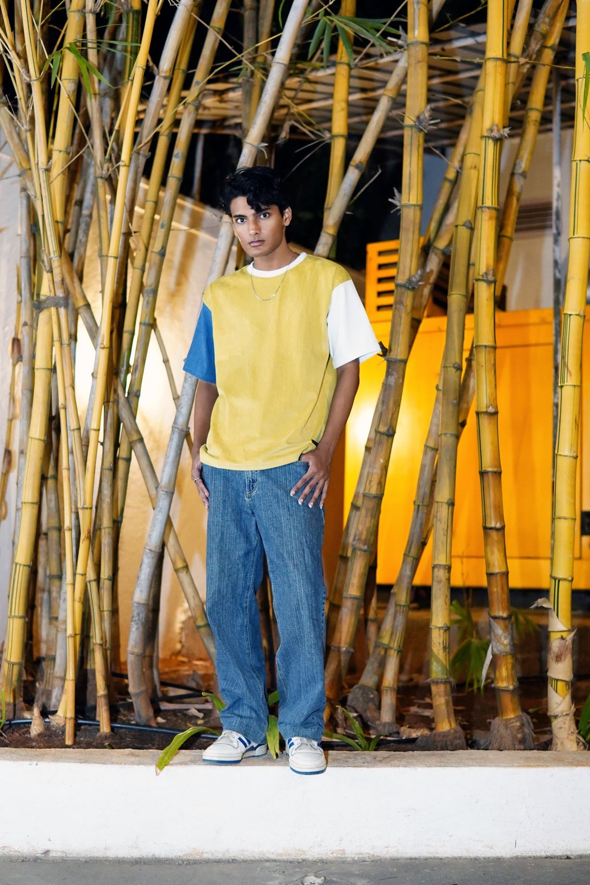 YELLOW CORDUROY T-SHIRT by GREY AREA