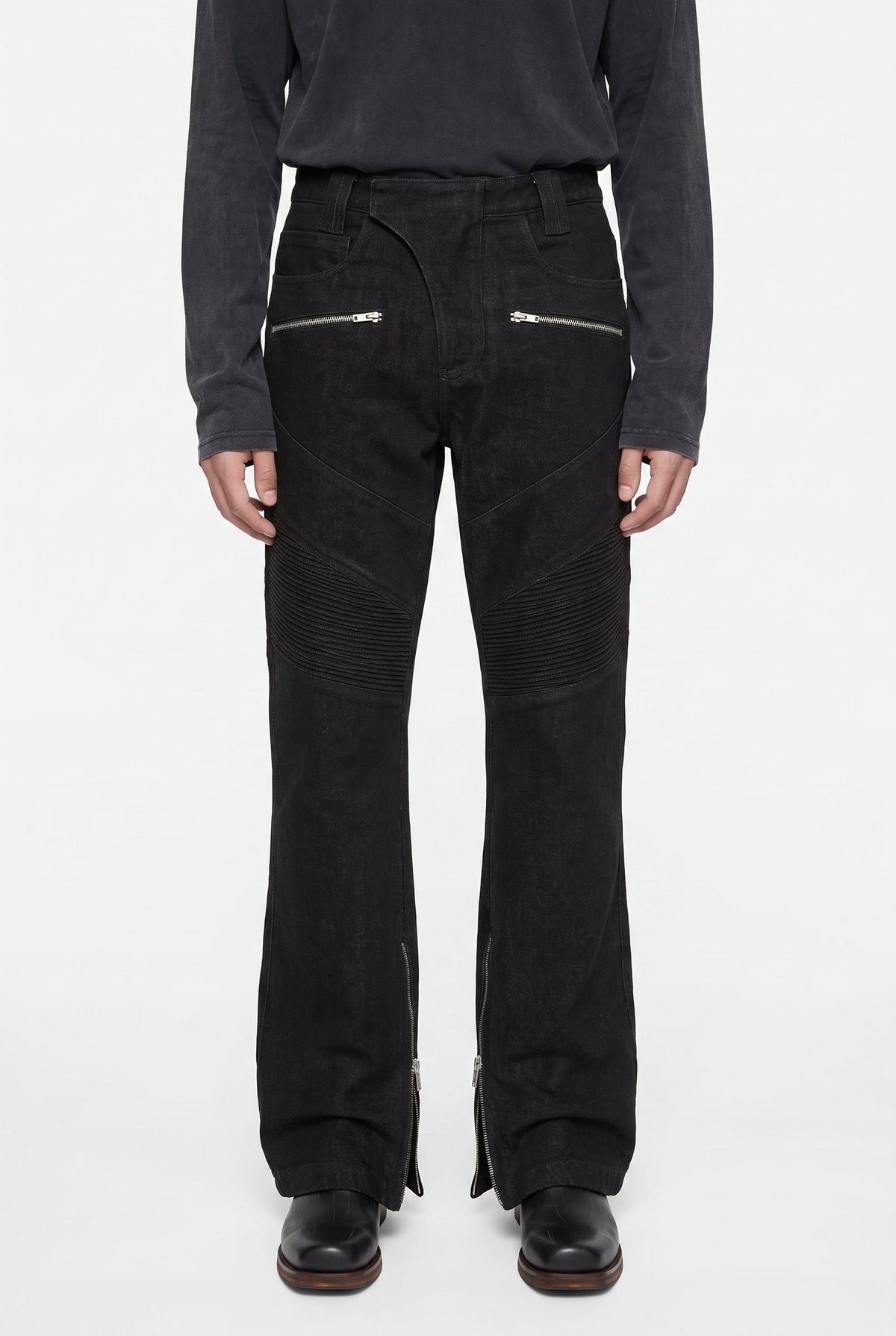 Biker Jeans - Black Slub - RTW by Leave The Rest