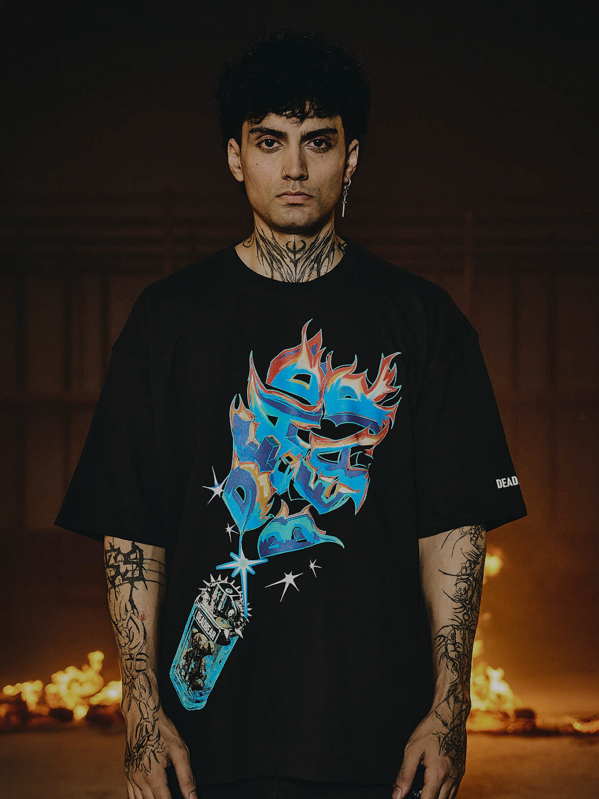 Lighter Tee Black by DEADBEAR